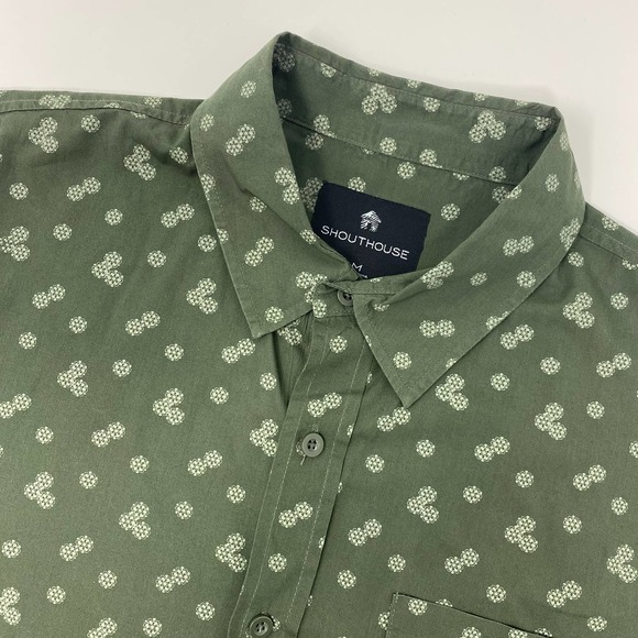 Southhouse Other - South House Medium Green Polo Button up 100% cotton